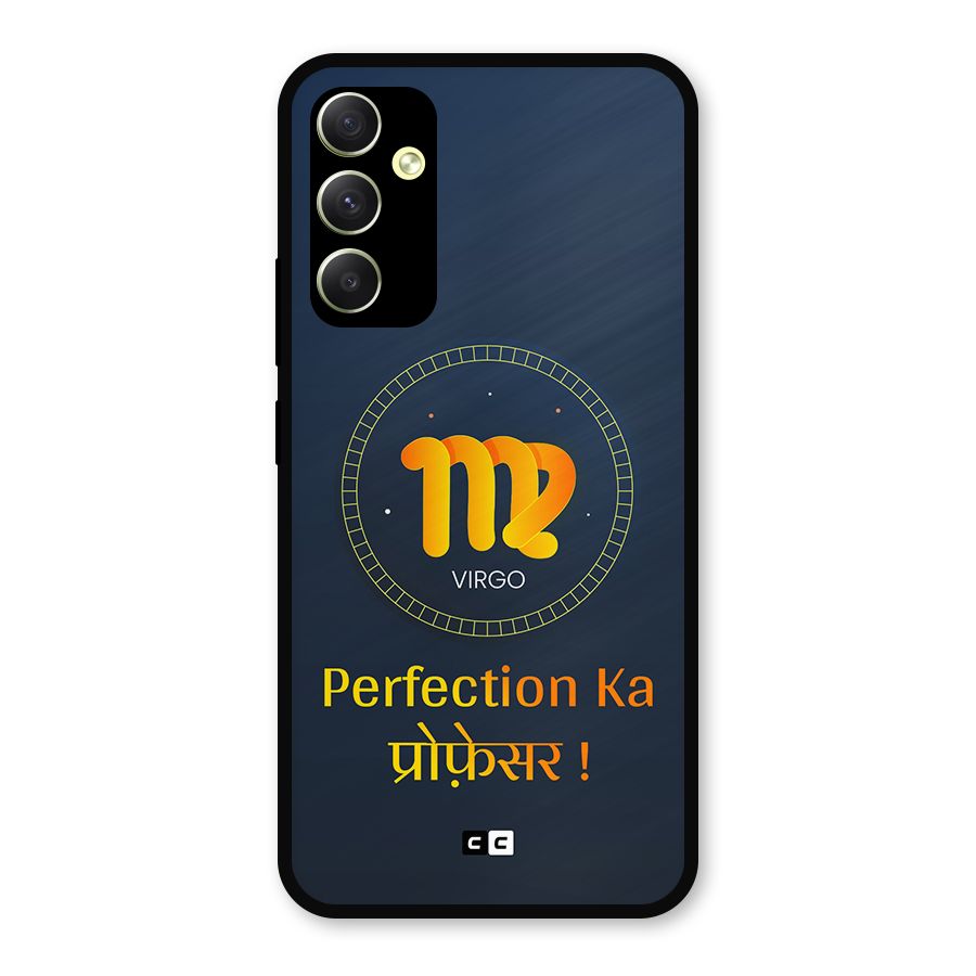 Perfect Virgo Metal Back Case for Galaxy A34