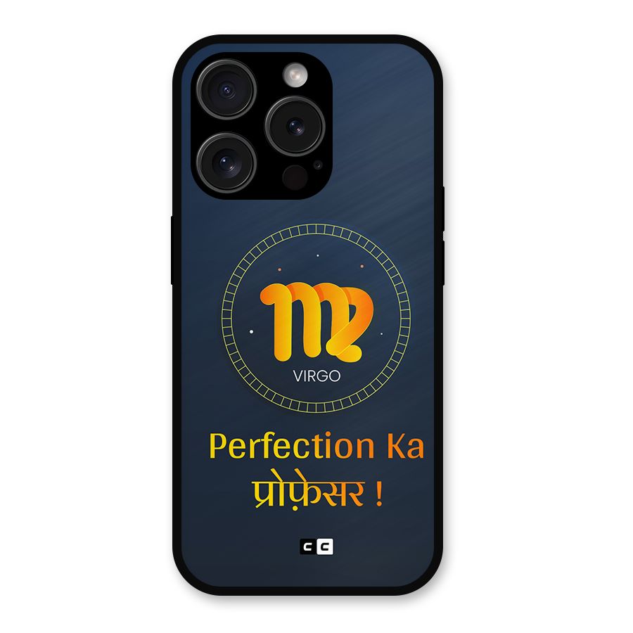 Perfect Virgo Metal Back Case for iPhone 15 Pro