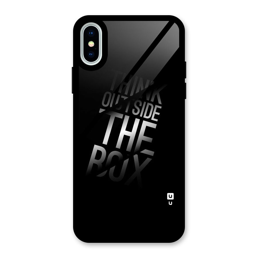 Perspective Thinking Glass Back Case for iPhone XS