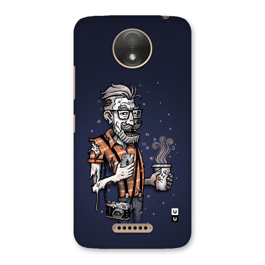 Photographer illustration Back Case for Moto C Plus