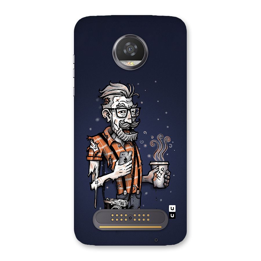 Photographer illustration Back Case for Moto Z2 Play