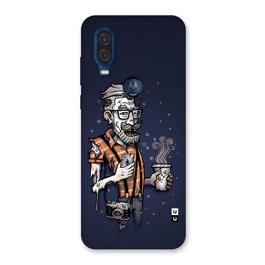 Photographer illustration Back Case for Motorola One Vision