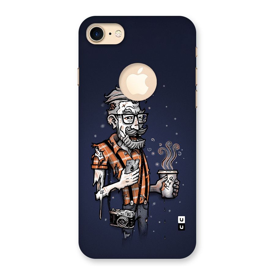 Photographer illustration Back Case for iPhone 7 Logo Cut