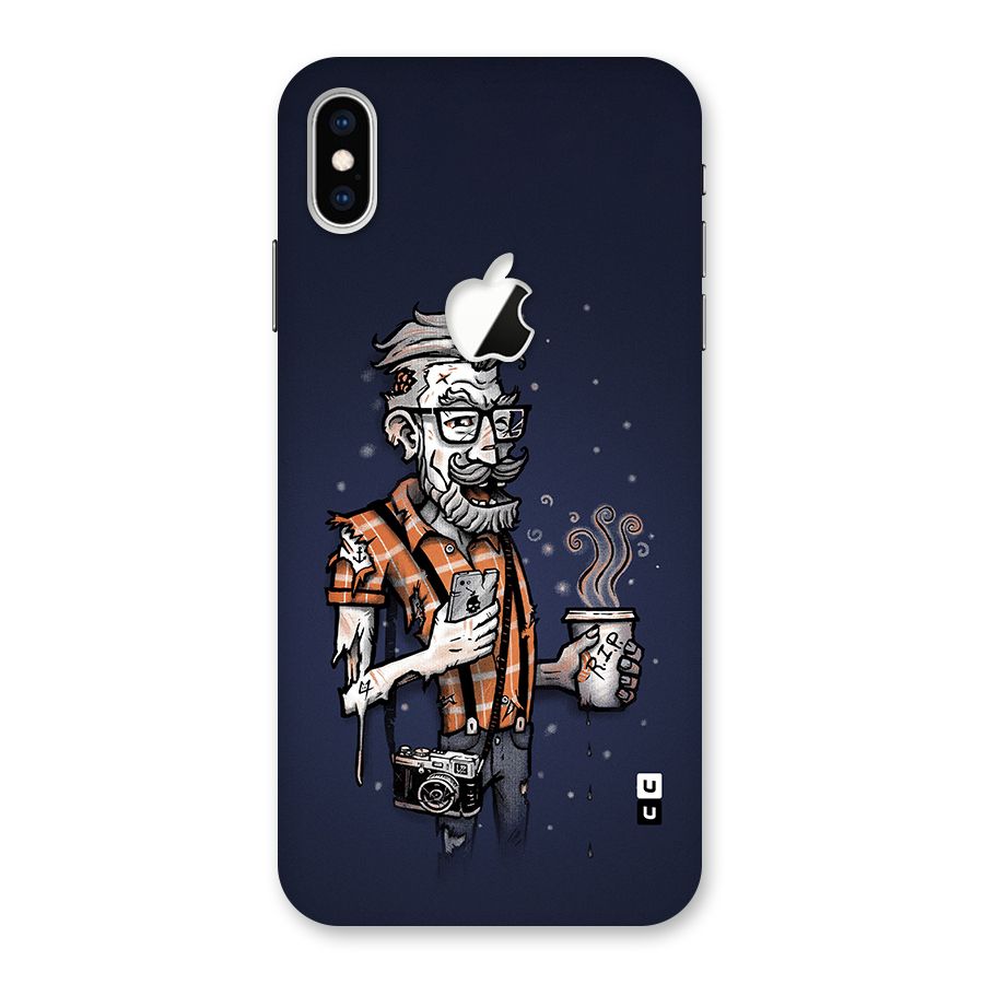 Photographer illustration Back Case for iPhone XS Max Apple Cut
