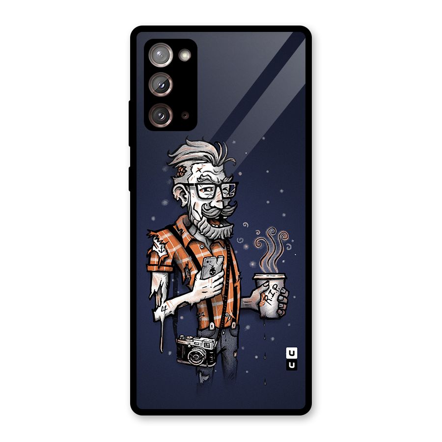 Photographer illustration Glass Back Case for Galaxy Note 20