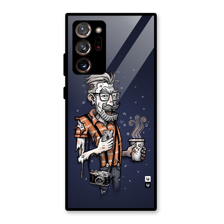 Photographer illustration Glass Back Case for Galaxy Note 20 Ultra 5G