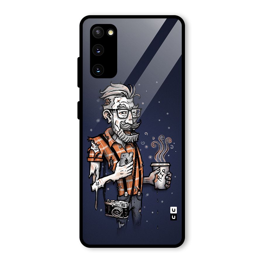 Photographer illustration Glass Back Case for Galaxy S20 FE 5G