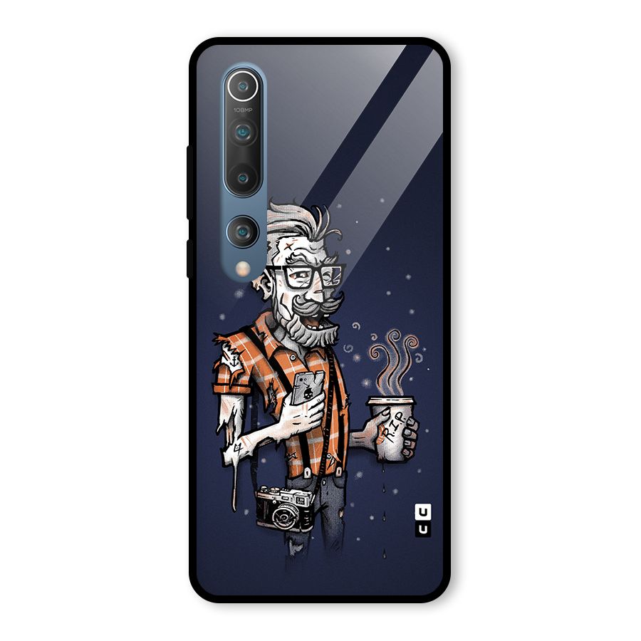 Photographer illustration Glass Back Case for Mi 10