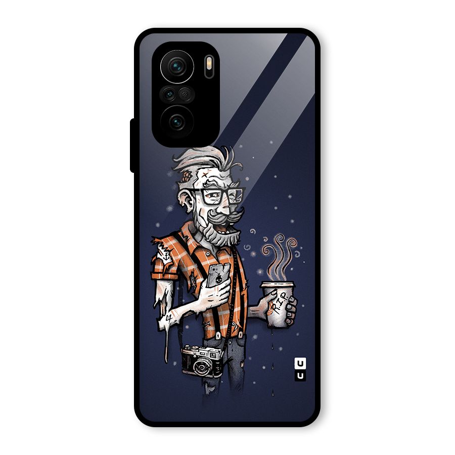 Photographer illustration Glass Back Case for Mi 11X Pro
