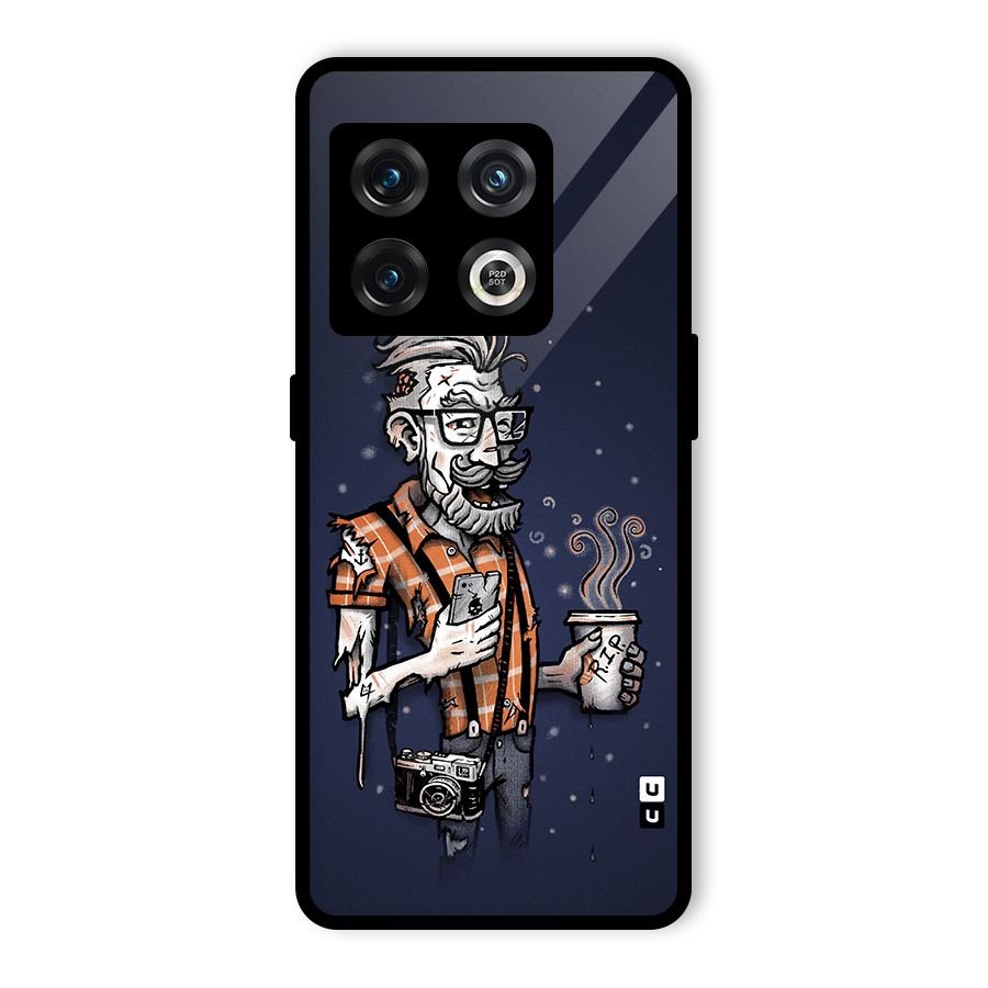 Photographer illustration Glass Back Case for OnePlus 10 Pro 5G