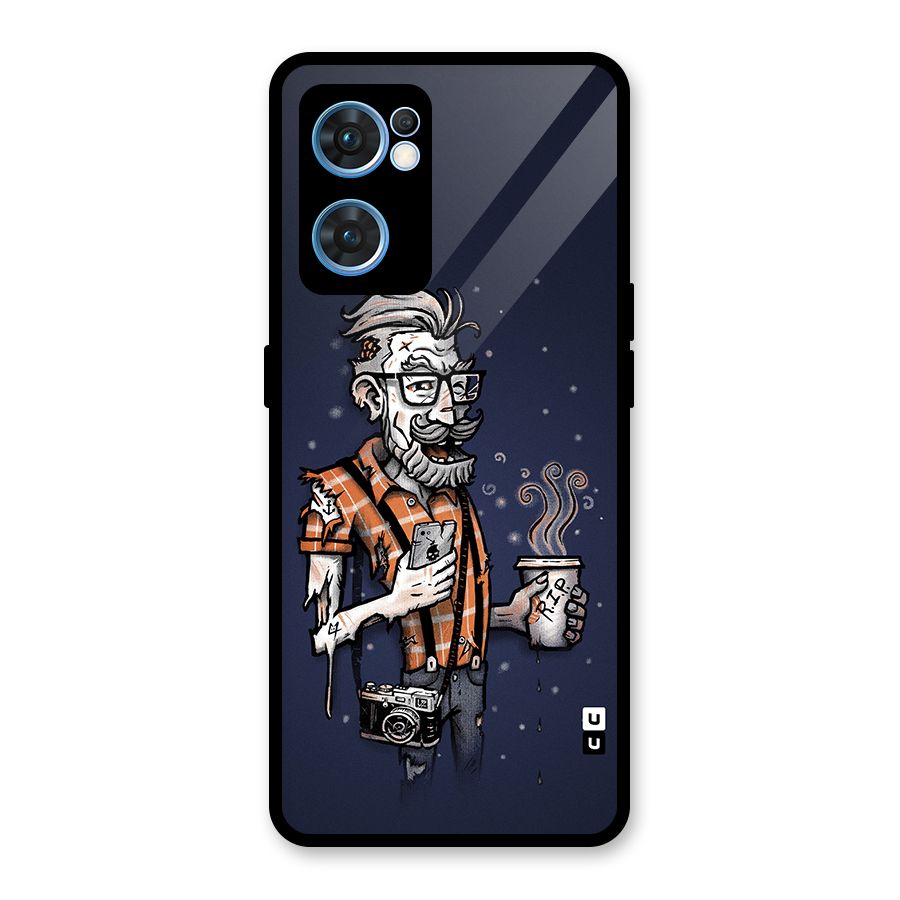 Photographer illustration Glass Back Case for Oppo Reno7 5G