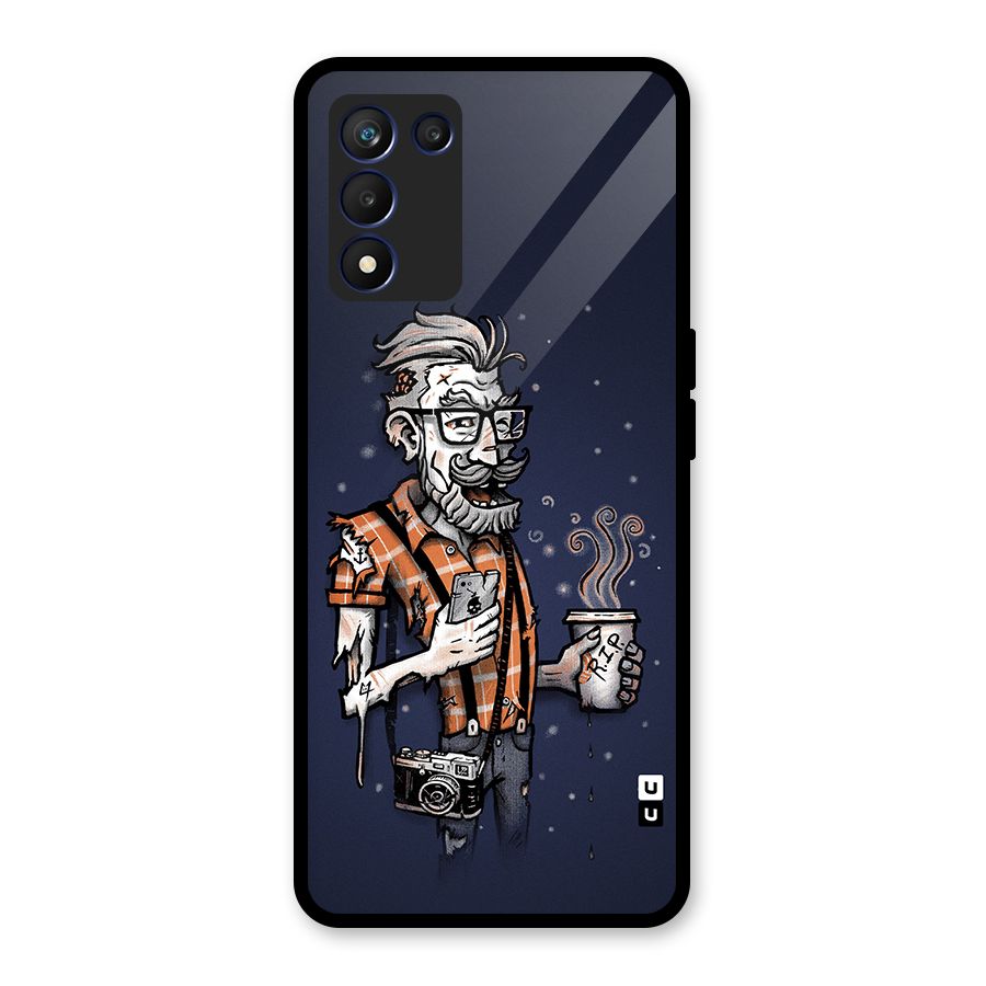 Photographer illustration Glass Back Case for Realme 9 5G Speed