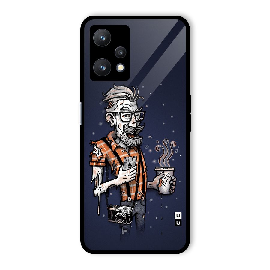 Photographer illustration Glass Back Case for Realme 9 Pro 5G