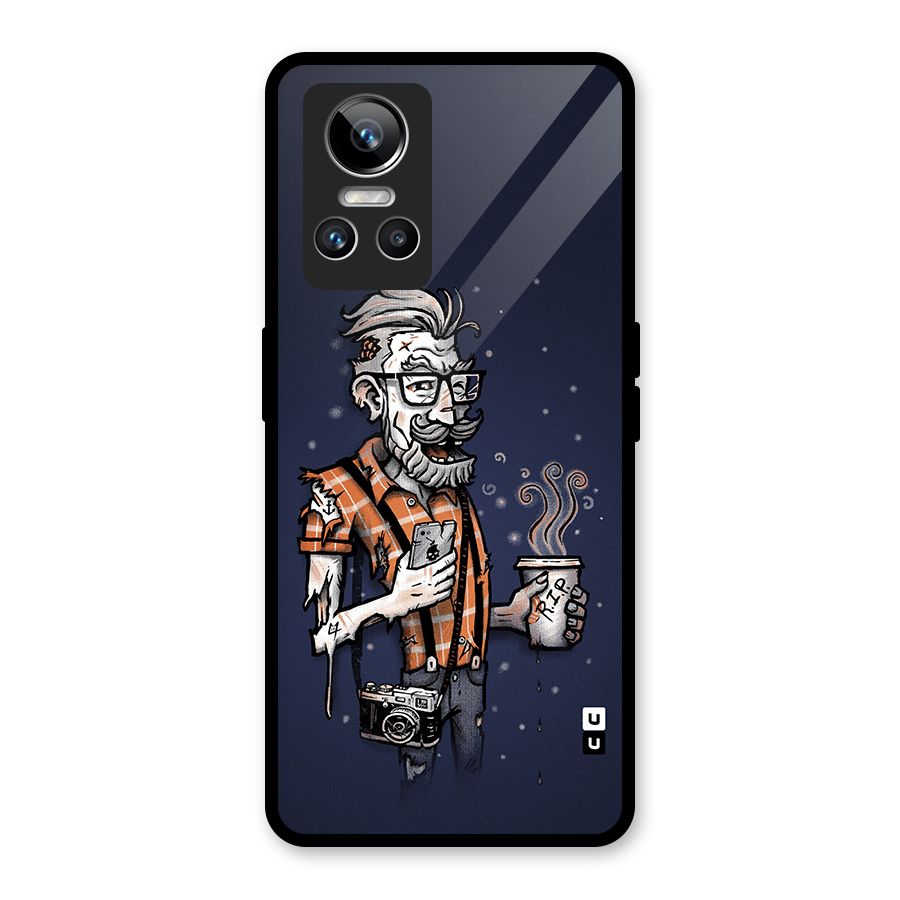 Photographer illustration Glass Back Case for Realme GT Neo 3