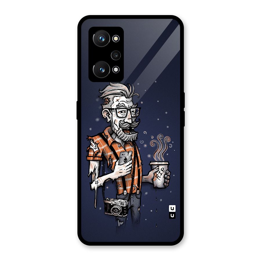 Photographer illustration Glass Back Case for Realme GT Neo 3T