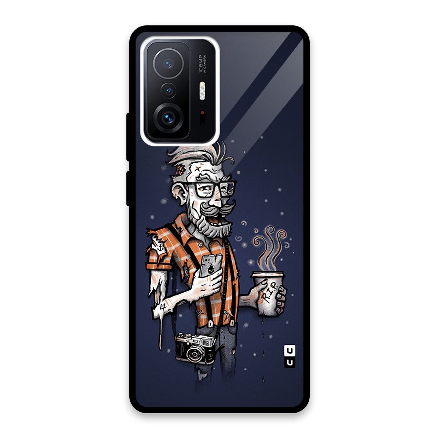 Photographer illustration Glass Back Case for Xiaomi 11T Pro