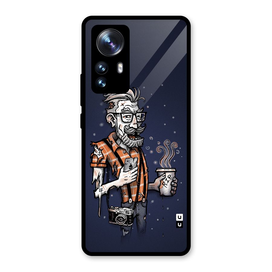 Photographer illustration Glass Back Case for Xiaomi 12 Pro