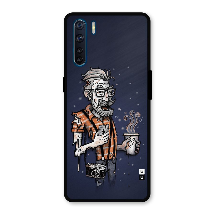 Photographer illustration Metal Back Case for Oppo F15