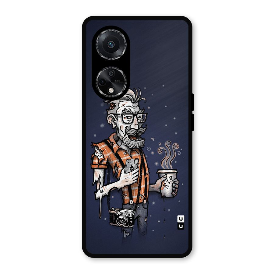 Photographer illustration Metal Back Case for Oppo F23