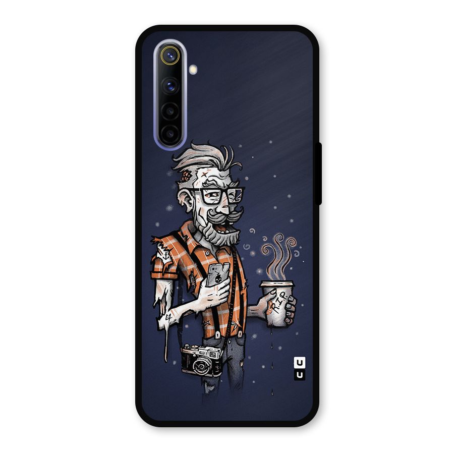 Photographer illustration Metal Back Case for Realme 6i