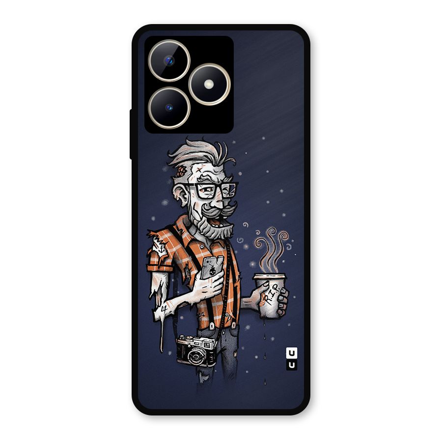 Photographer illustration Metal Back Case for Realme C53