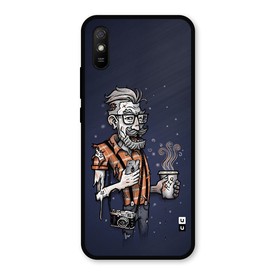 Photographer illustration Metal Back Case for Redmi 9a