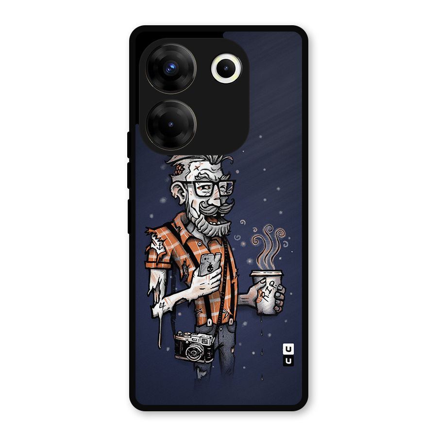 Photographer illustration Metal Back Case for Tecno Camon 20
