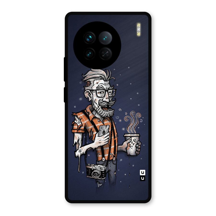Photographer illustration Metal Back Case for Vivo X90