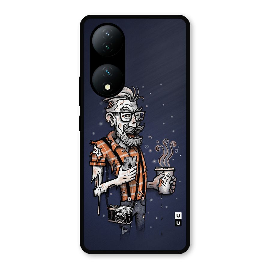 Photographer illustration Metal Back Case for Vivo Y100