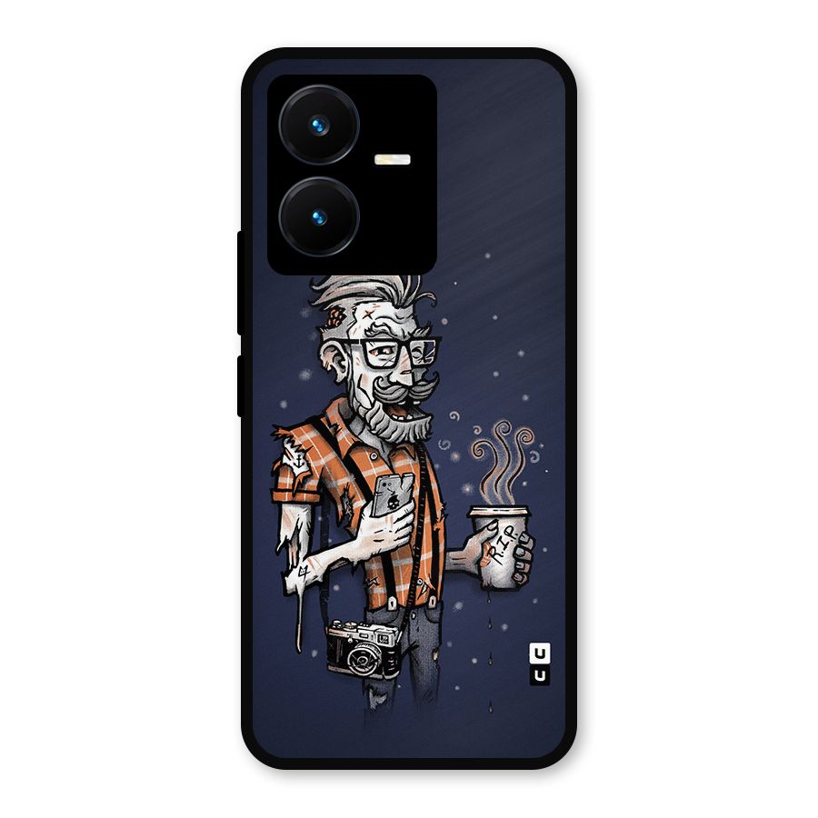 Photographer illustration Metal Back Case for Vivo Y22