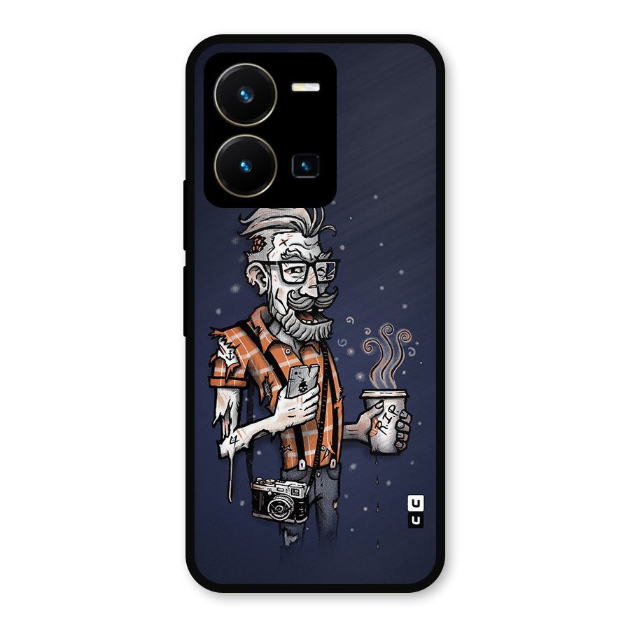 Photographer illustration Metal Back Case for Vivo Y35
