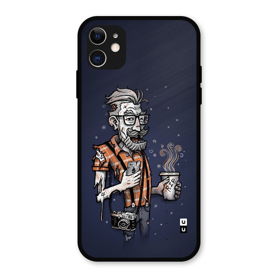 Photographer illustration Metal Back Case for iPhone 11