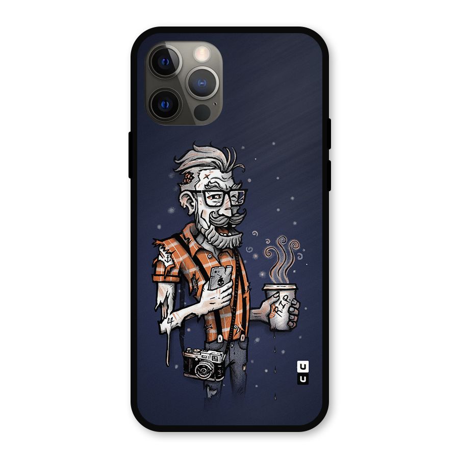 Photographer illustration Metal Back Case for iPhone 12 Pro
