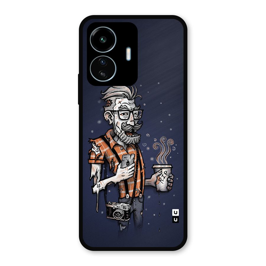 Photographer illustration Metal Back Case for vivo iQOO Z6 Lite 5G