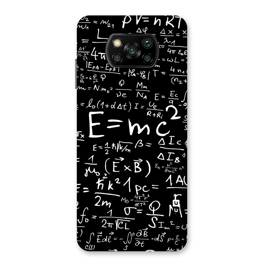 Physics Equation Back Case for Poco X3