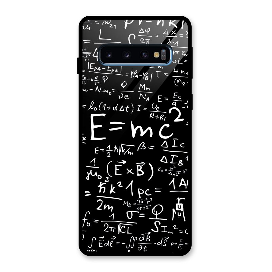 Physics Equation Glass Back Case for Galaxy S10