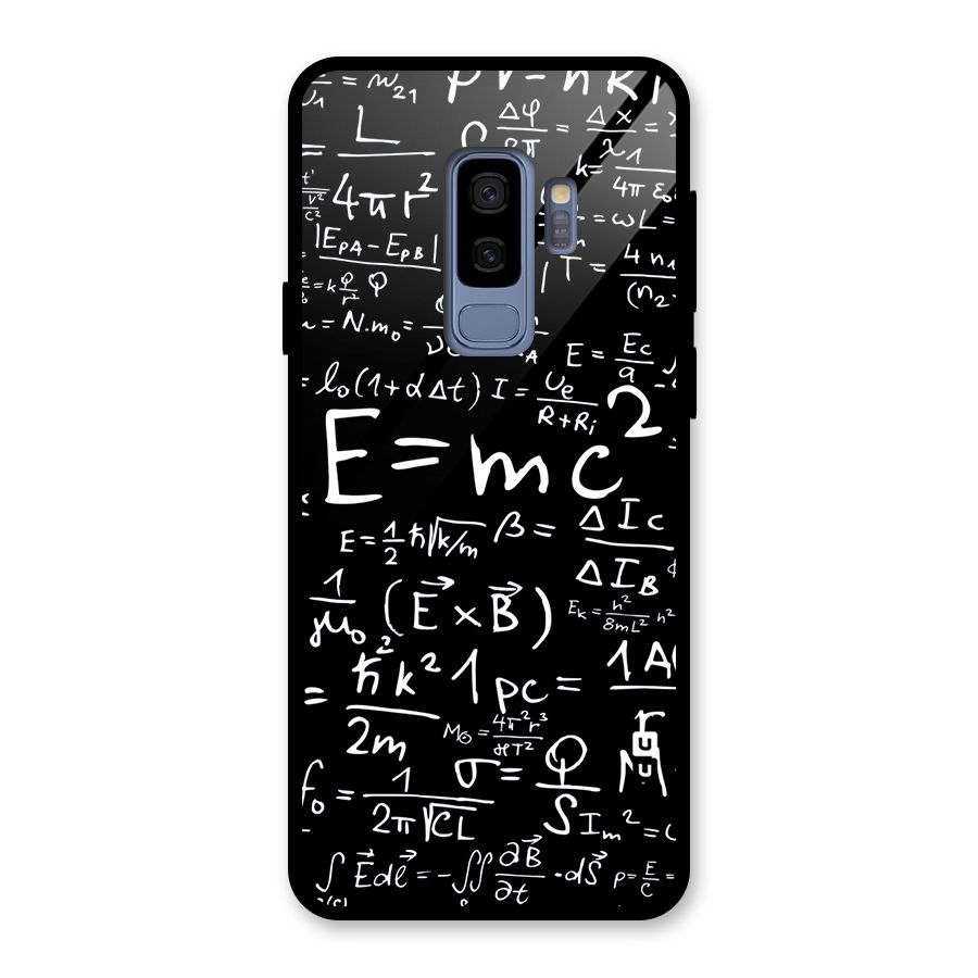 Physics Equation Glass Back Case for Galaxy S9 Plus
