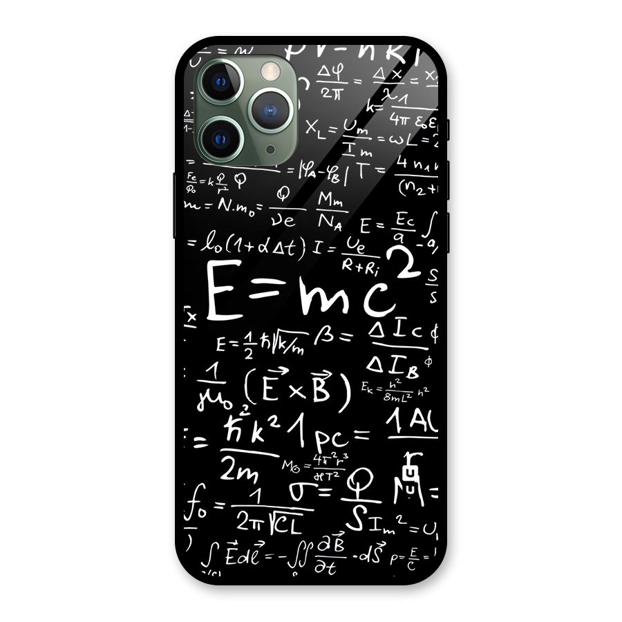 Physics Equation Glass Back Case for iPhone 11 Pro