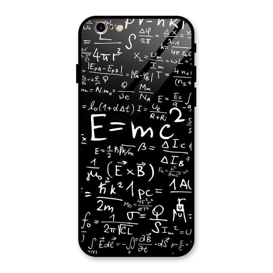 Physics Equation Glass Back Case for iPhone 6 6S