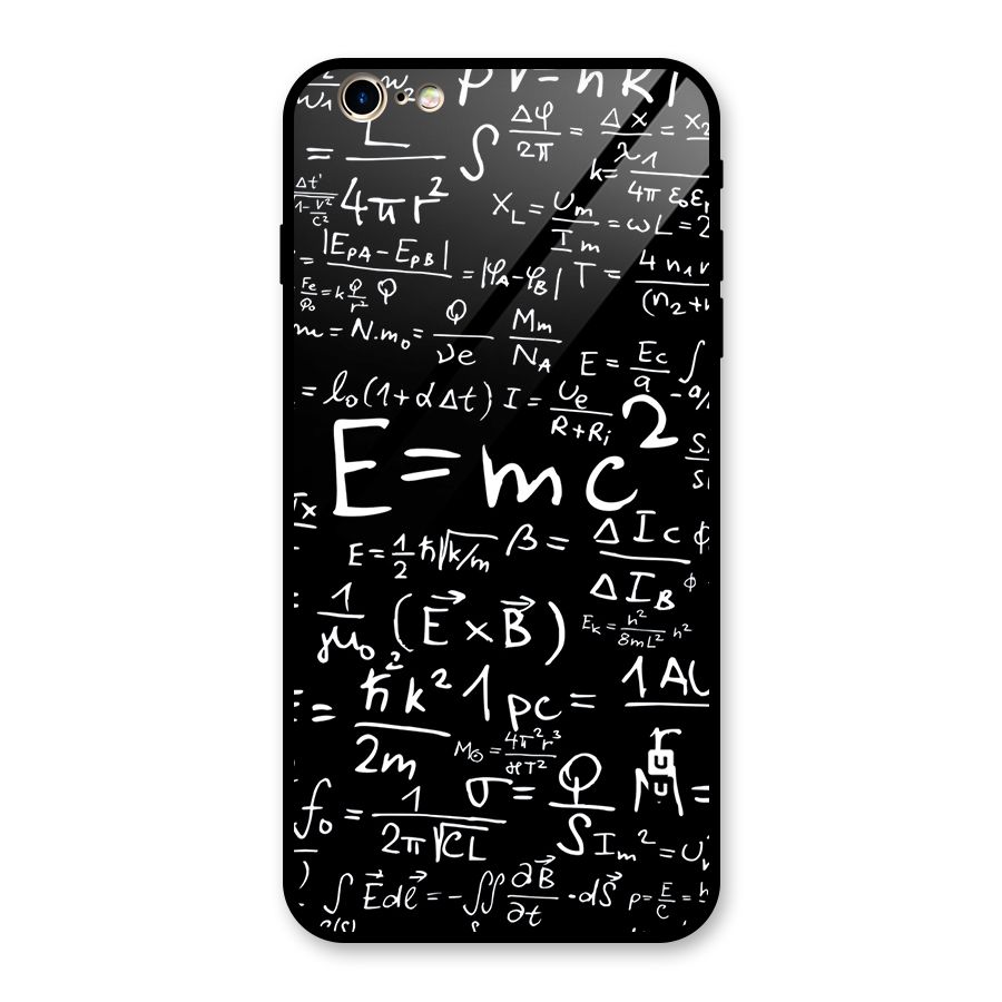 Physics Equation Glass Back Case for iPhone 6 Plus 6S Plus