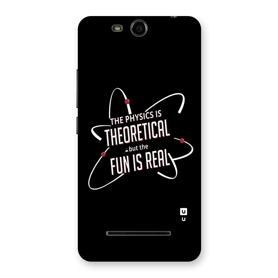Physics Theoretical Fun Real Back Case for Micromax Canvas Juice 3 Q392