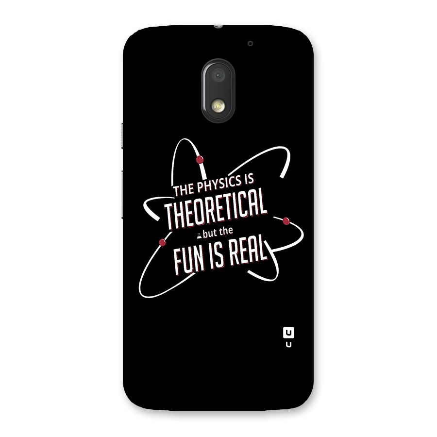 Physics Theoretical Fun Real Back Case for Moto E3 Power