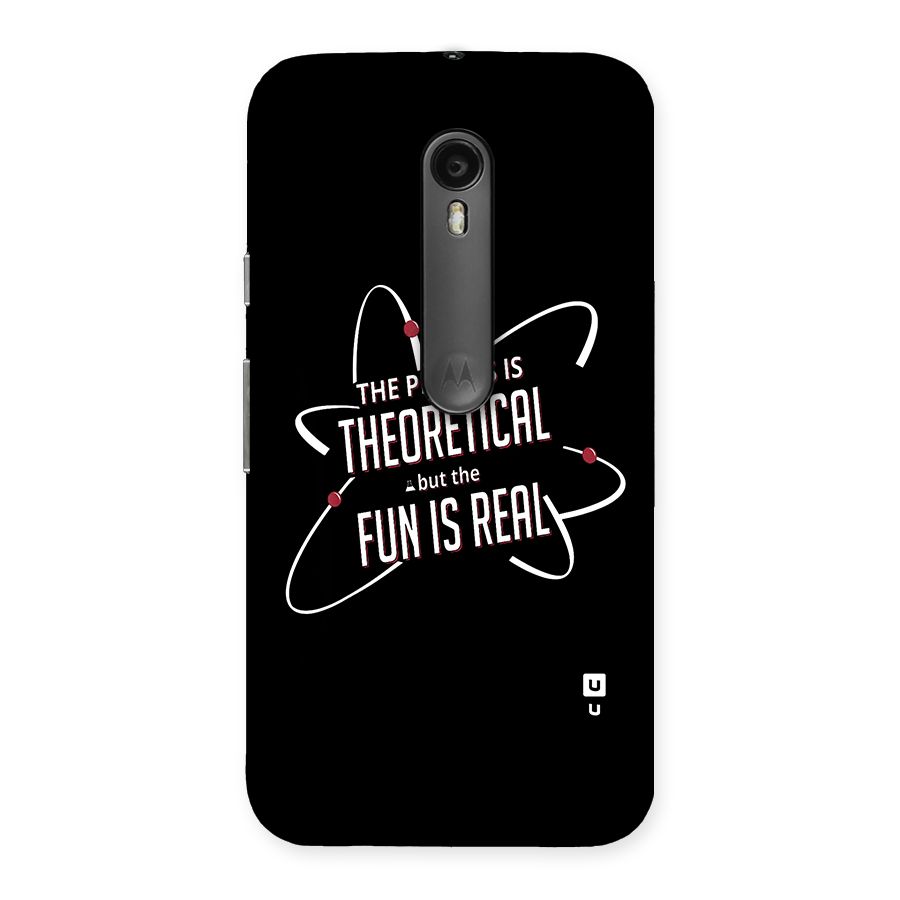 Physics Theoretical Fun Real Back Case for Moto G Turbo