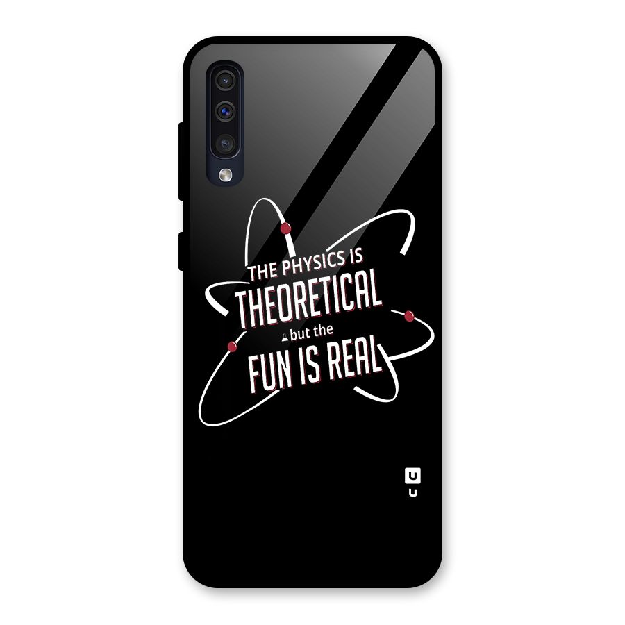 Physics Theoretical Fun Real Glass Back Case for Galaxy A50