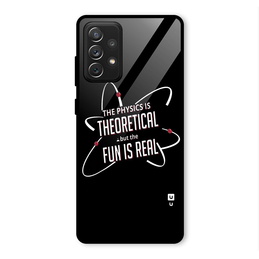 Physics Theoretical Fun Real Glass Back Case for Galaxy A72