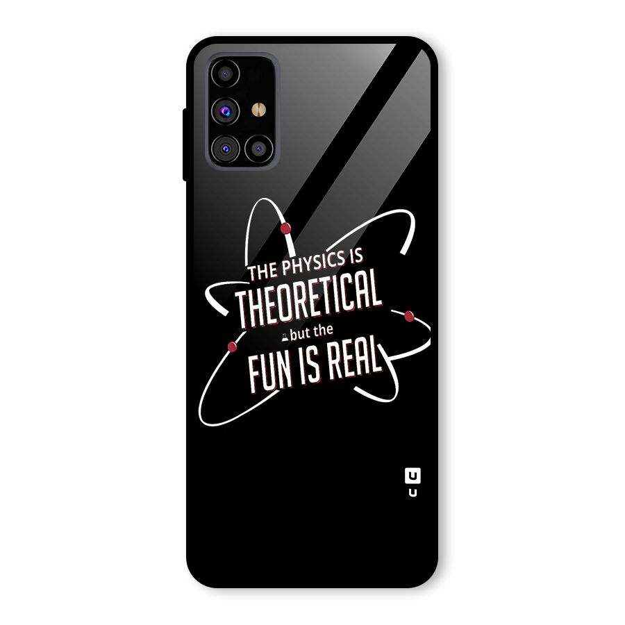 Physics Theoretical Fun Real Glass Back Case for Galaxy M31s