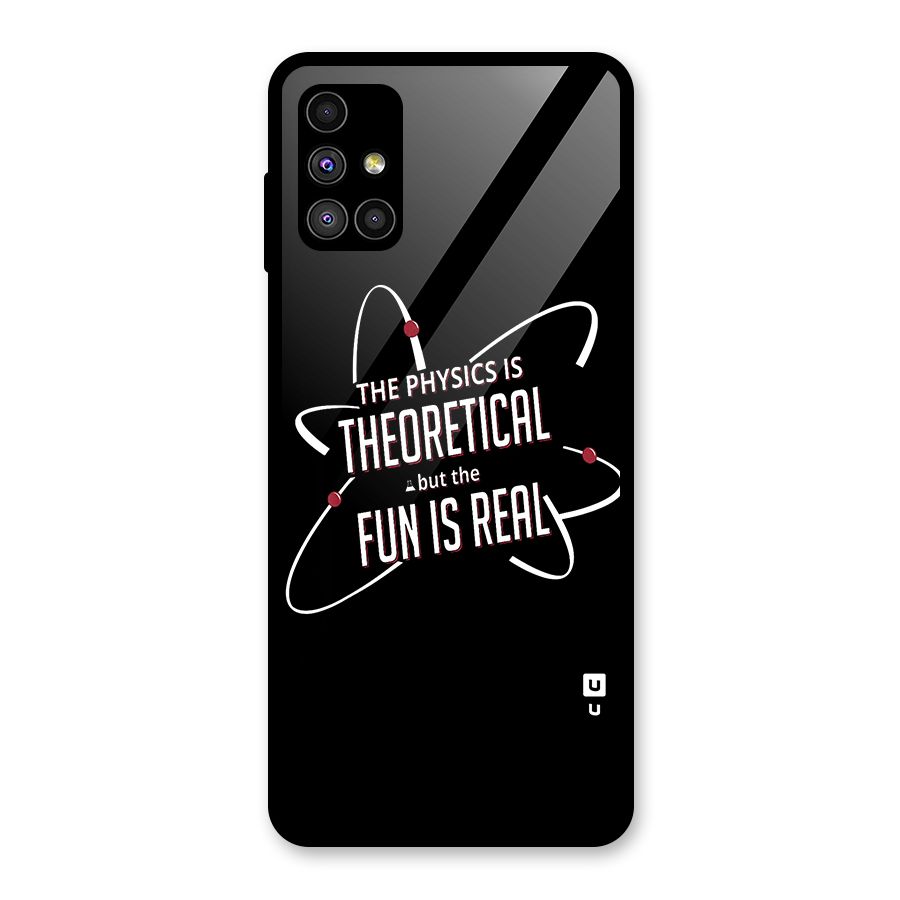 Physics Theoretical Fun Real Glass Back Case for Galaxy M51
