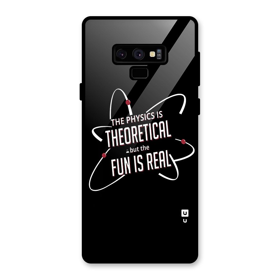 Physics Theoretical Fun Real Glass Back Case for Galaxy Note 9