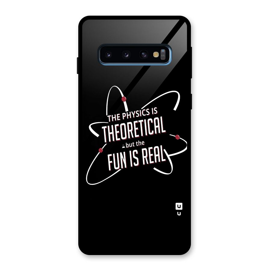 Physics Theoretical Fun Real Glass Back Case for Galaxy S10