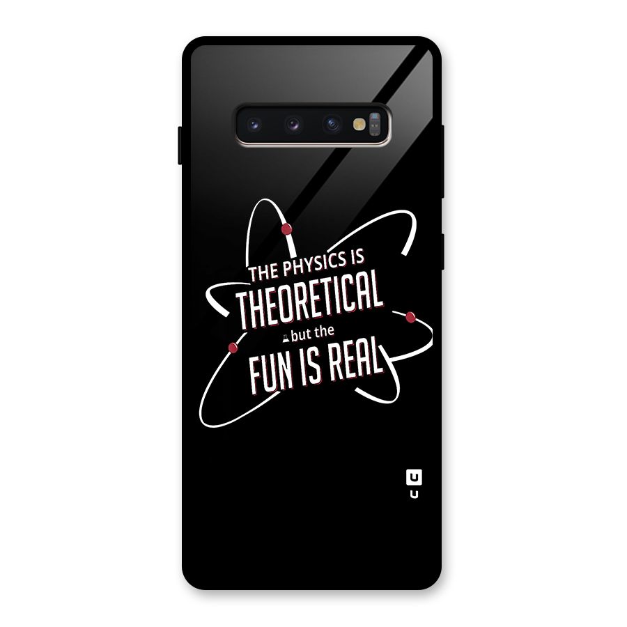 Physics Theoretical Fun Real Glass Back Case for Galaxy S10 Plus